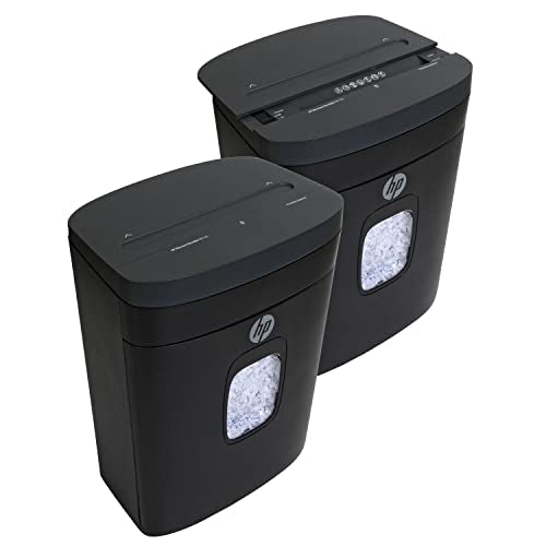 HP - Micro Cut Paper Shredder, 14-Sheet with Slide Top for Office - size: 14 Sheet