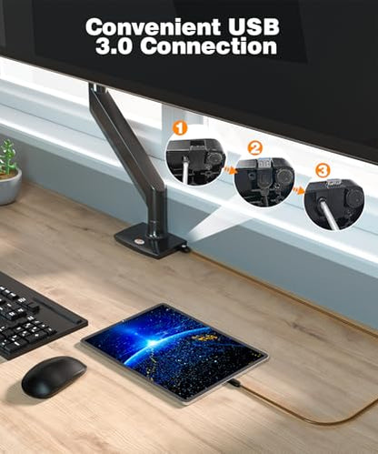 Ultrawide Monitor Arm for 22-43 Inch Monitors, Holds 33 lbs