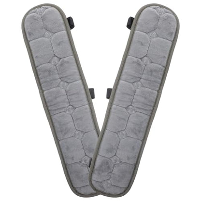 SEWACC 1 Pair Office Chair Armrest Pads, Elastic Arm Rest Covers for Desk Chair, 17.71 x 3.93 Inch - color: Grey