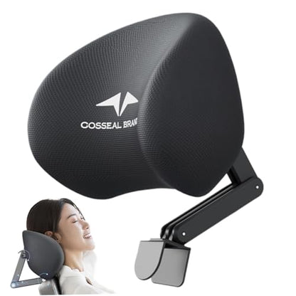 Office Chair Headrest Attachment Adjustable & Detachable Headrest Ergonomic Neck Support for Office Chair Memory Foam Mesh Head Pillow Seat Head Rest.