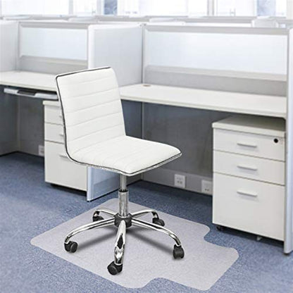48 Inch Office Chair Mat for Carpet,Clear PVC Floor Protector with Lip 1pcs - size: 1pcs