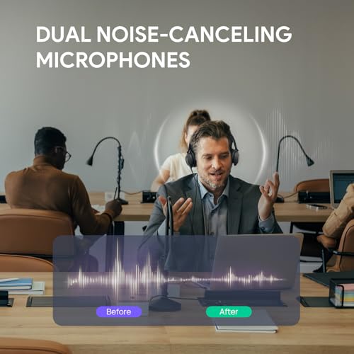 Yealink UH37 USB Headset with Mic Mono Wired Headphone for Office USB-C/A | Noise Cancelling Work Headset with Microphone One Ear Call Center Headphones for Computer PC Laptop Zoom Teams Certified - color: UH37 USB-C/A, size: Mono-Ear (Teams)