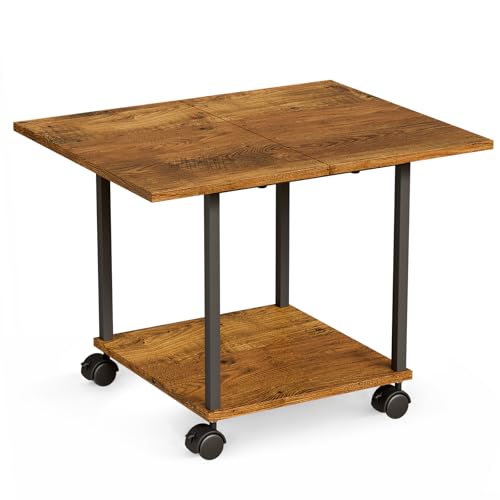 BEWISHOME 2-Tier Industrial Mobile Printer Stand