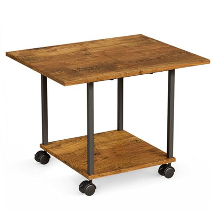 BEWISHOME 2-Tier Industrial Mobile Printer Stand