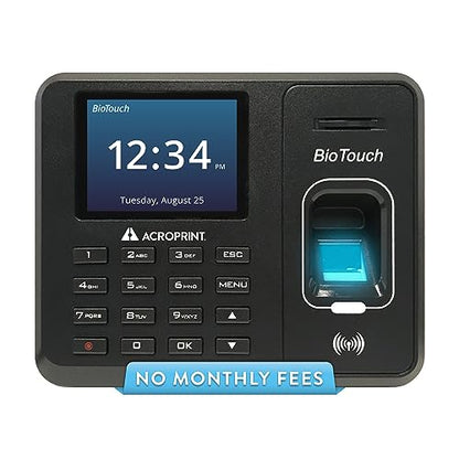 Acroprint BioTouch Self-Contained Automatic Biometric Fingerprint/Proximity Time Clock (No Monthly Fee) - style: BioTouch