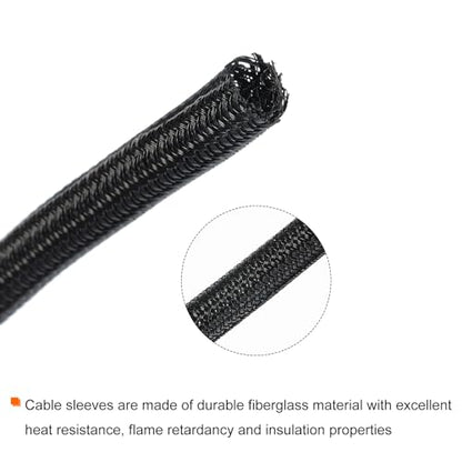 MECCANIXITY Cord Sleeve Cable Organizer 24.6 Ft - 3/8 Inch Wire Cover Protector for USB Cable TV Video Under Desk Wire Management - size: 3/8 Inch x 25 Ft
