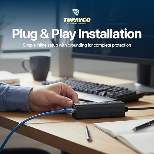 Ethernet Surge Protector - PoE++ Gigabit - Tupavco TP202