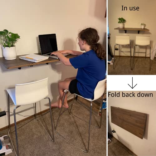 Folding Shelf Brackets 10 inch,Folding Brackets Heavy Duty Max.Load 410lb,DIY Space Saving Wall Mounted Folding Table,Pack of 2 - size: 10 Inch