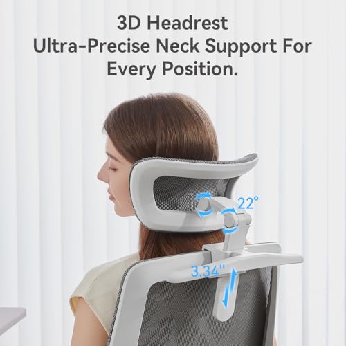 SIHOO M59AS Ergonomic Office Chair, Dual Backrest, Adaptive Lumbar Support - color: Jet Black, size: Pack of 1