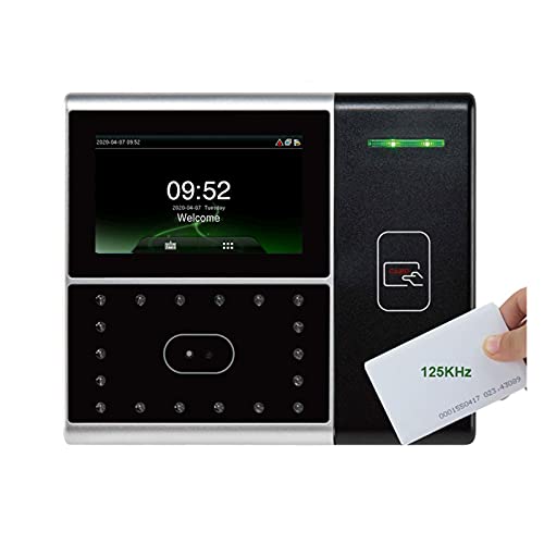 Time Clock, 301 Facial Face Recognition Card Employee Time Attendance System Time Recorder TCP/IP Card Access Control for Business, Office(Iface301 Id) - color: Iface301 Id