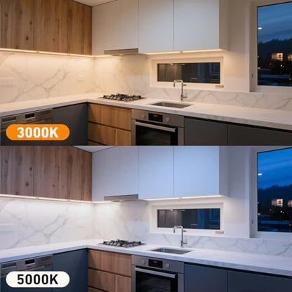 Under Cabinet Lighting Plug in. 6 PCS 12 Inches Likable Slim Bright Light Strips. Dimmable 24W Cabinet Lights for Kitchen Over Counter Countertop Tool Box Shelf Closets Warm White 3000K - color: Warm White 3000K, size: 6 Light Bar