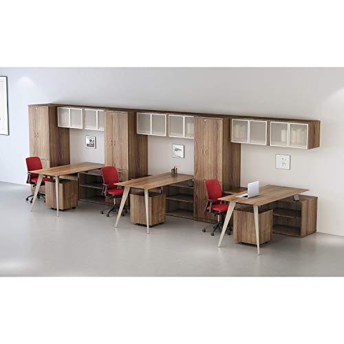 Lorell Walnut File Storage Cabinet Credenza