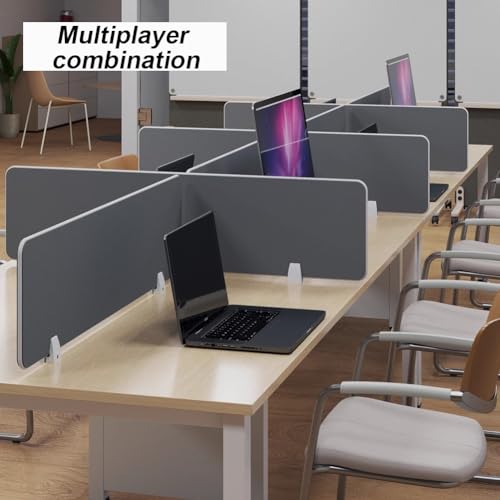 Freestanding Desk Privacy Panels, Workspace Partition Privacy Screens, Standing Desk Dividers, Privacy Guard Office Partitions, Reduce Visual Distractions,L60cm