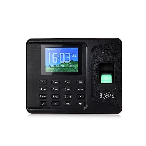 Time Clocks Biometric Fingerprint Time Attendance System Clock Recorder Employee Recognition Recording Device Electronic Machine,