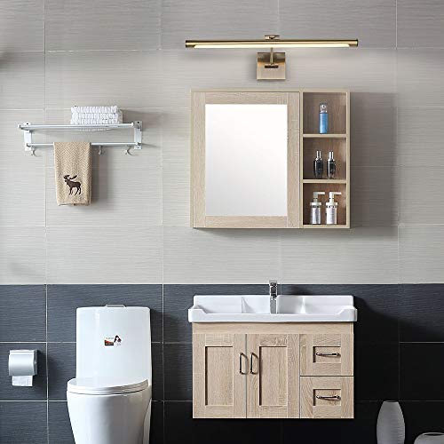 Joosenhouse Modern LED Picture Lights 24.4 inch, Antique Bronze Metal Artwork Display Lamp with Rotatable Sconces Lamp Head, 14W (70W Eqv.), Hardwired Connection, 3000K Warm White 840Lm… - color: Antique Bronze, size: Dimmable 24.4" Long