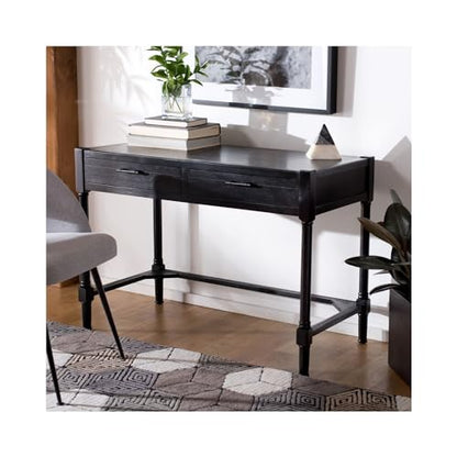 Safavieh Home Collection Filbert Black 2-Drawer Writing Desk DSK5701B - color: Black