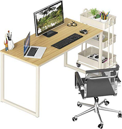 SHW Mission 48-Inch Home Office Computer Desk, Oak - color: Oak, size: 48-Inch
