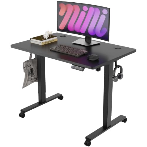 Monomi 39.4" Electric Standing Desk, Height Adjustable sit Stand up,Black - color: Black, size: 40x24