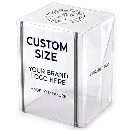 Custom Fit Clear Waterproof Protection Cover - Made-to-Measure Dust Cover | Personalized Logo/Text for Patio Furniture, Equipment, Treadmills, Appliances, Outdoor Air Conditioners (PVC-Transparent) - color: PVC-Transparent