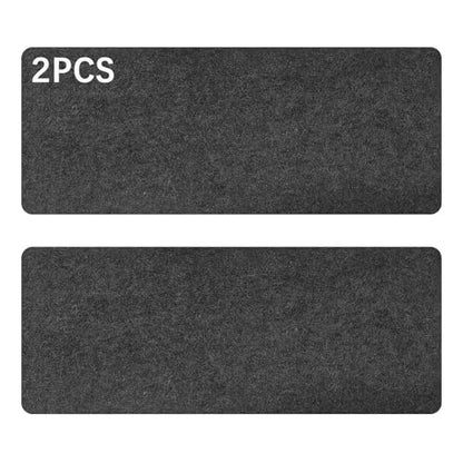 2 Pcs Large Felt Desk mat 36x12 inches, with Non-Slip Full Desk Mouse Pad,Office Computer Desk Mat for Keyboard,Felt Desk Mat for Desk Pad Protector (Dark Gray) - size: 36" x 12" (2 Count)
