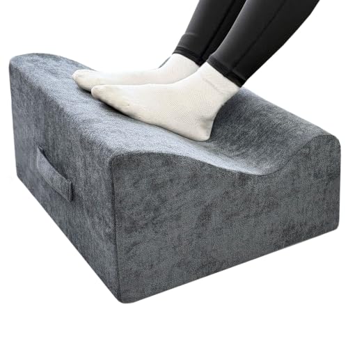 Large Foot Rest for Under Desk at Work, Footrest with Washable Cover for Office,Multifunctional Home Footrest,Dark Gray+AA - color: Dark Gray+aa