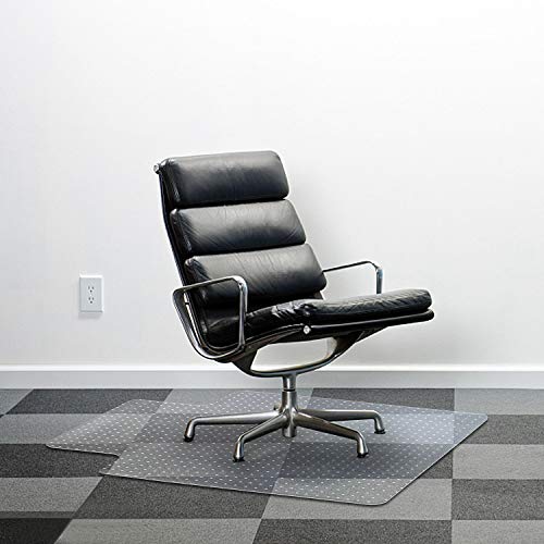 Azadx Chair Mat for Carpet 48"x 36" with Lip Chair Mat Thick and Sturdy | Office Chair Mat for Carpet Protector Floor Mat on Low Pile Carpets Easy Glide Rolling Desk Computer Chair Mat for Home - size: 36 x 48'' for carpet