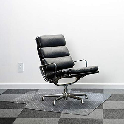 Azadx Chair Mat for Carpet 48"x 36" with Lip Chair Mat Thick and Sturdy | Office Chair Mat for Carpet Protector Floor Mat on Low Pile Carpets Easy Glide Rolling Desk Computer Chair Mat for Home - size: 36 x 48'' for carpet