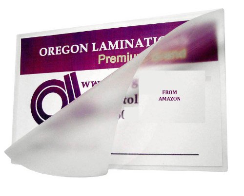 100-count Thermal Laminating Pouches 12 x 12-in x 3 Mil 2 sides Special Needs size, Heat for Clear Glossy finish up thru 11.75 x 11.75 sheets, Round Corners, Waterproof (305mm x 305mm x 75mic 2 sides) | Oregon Lamination, Heat for Clear Glossy Finish as L