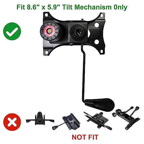 MySit Heavy Duty 300 LBs Office Chair Tilt Mechanism Replacement Parts | 5.9'' x 8.6" Mounting Holes Tilt Control Mechanism(Not Standard Dimension)