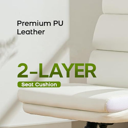 amseatec Drafting Chair, Tall Office Chair with Footrest for Standing Desk | 3-zone backrest and dual-layer cushion add comfort; 90° flip-up armrests plus adjustable foot ring fit counter-height tables - color: White
