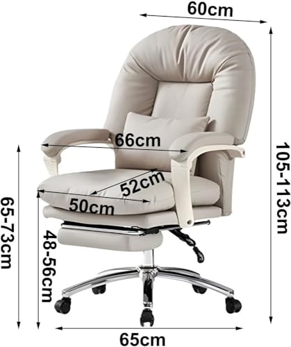 Executive Swivel Office Chair with Footrest Comfortable Task Chair for Office and Work Use