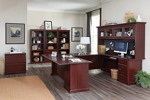 Sauder Heritage Hill Library/ Book shelf, Classic Cherry finish - size: L:29.80" x W:13.09" x H:71.26"