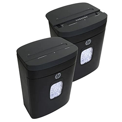 HP - Micro Cut Paper Shredder, 12-Sheet with Slide Top for Office - size: 12 Sheet