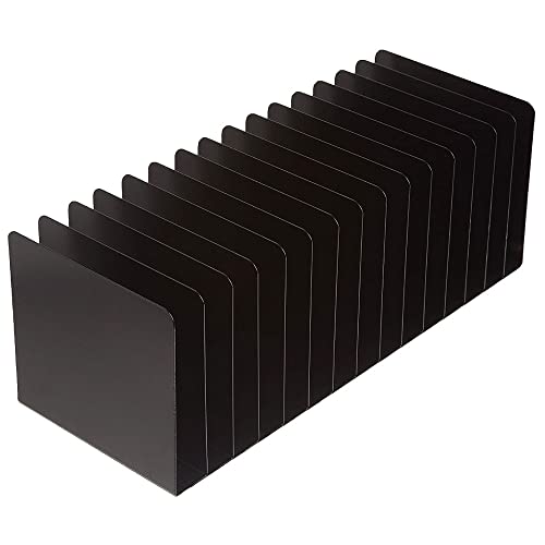 MMF Industries STEELMASTER Desk File Organizer | 15 Compartments | Scratch & Chip-Resistant Finish | Durable Steel Construction | Vertical File Organizer - style: Message Rack