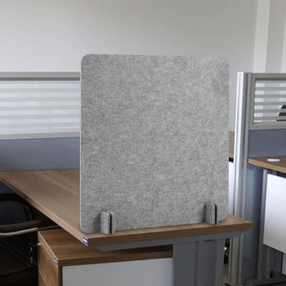 Acoustic Desk Divider Stand Up Privacy Partition Soundproof Felt Screen Lightweight Design Suitable for, Square Light Gray - color: Square Light Gray