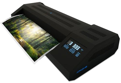 Apache Professional Laminator, Thermal Pouch, 25.5 Inch Max Width, 1.5-33 Mil, True Anti-Jam Technology, School & Office Lamination Machine, Variable Speed & Temperature, Fast Output, Robust Design - color: 26" Black