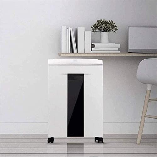 Shredders 6-Sheet Crosscut Paper/CD and Credit Card Shredder/ 20L Big Wastebasket 40 Minutes Continuous Run Time (White)