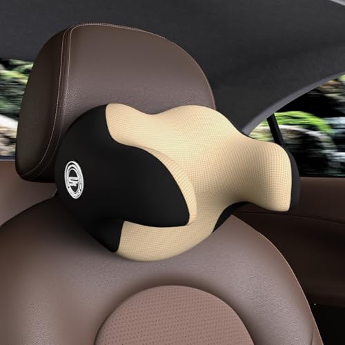 Really Helpful Car Headrest Pillow, Car Neck Pillow for Sleeping/Napping - color: Beige