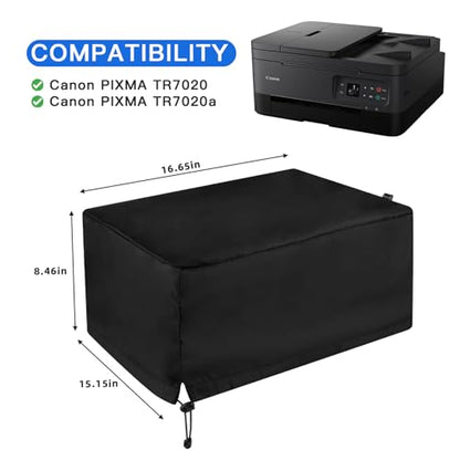 Printer Dust Cover, for Canon PIXMA All-in-One Inkjet Printer | Antistatic Water Resistant Nylon Sleeve, Fits TR7820, TR7120, TS702a, G6020, TS7720, 16.6 X 15.1 X 8.4 Inch