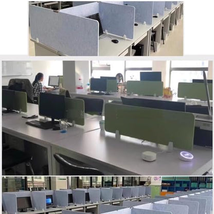 Desktop partition,Desk Privacy Divider, 4 Packs Desk Divider, Privacy Panel, Acoustic Freestanding Desktop Partition, Desk Dividers Sound Proof Dividers Reducing Noise(Gray,30X80CM) - color: Gray, size: 30X80CM
