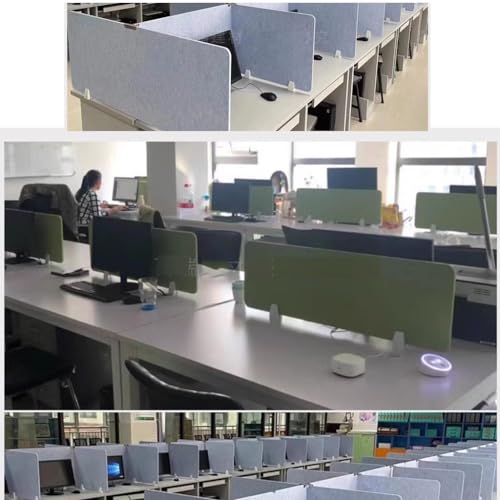 Desktop partition,Desk Privacy Divider, 4 Packs Desk Divider, Privacy Panel, Acoustic Freestanding Desktop Partition, Desk Dividers Sound Proof Dividers Reducing Noise(Green,30X120CM) - color: Green, size: 30X120CM