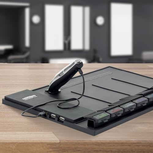 GAMMA+ Professional Barber Appliance Magnetic Mat and Station Organizer, Anti-Slip, Durable Hair Styling Tools - color: Black Magnetic Barber Mat