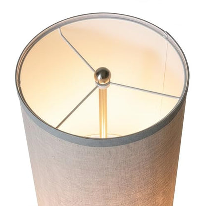 Brightech Parker Paper Lantern Floor lamp, 48 Inch Tall Lamp with Wood Frame, Asian Design for Bedroom, Decorative Tower Shade Lamp for Living Rooms & Offices, Great Living Room Décor