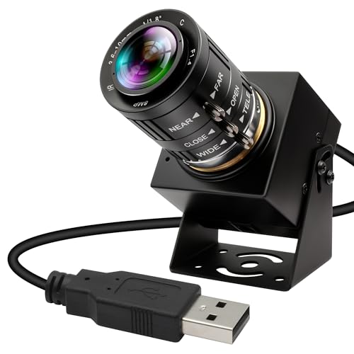 4K Webcam 1080P@120fps USB Steaming Camera with 3.6-10mm Varifocal Manual Lens,12Megapixel UVC Free Driver Compatible Computer, Plug and Play for Conferencing 3D Printer Industrial Security - size: 3.6-10mm 3X Manual Zoom Lens
