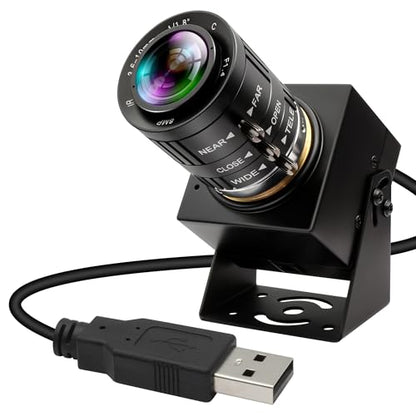 4K Webcam 1080P@120fps USB Steaming Camera with 3.6-10mm Varifocal Manual Lens,12Megapixel UVC Free Driver Compatible Computer, Plug and Play for Conferencing 3D Printer Industrial Security - size: 3.6-10mm 3X Manual Zoom Lens