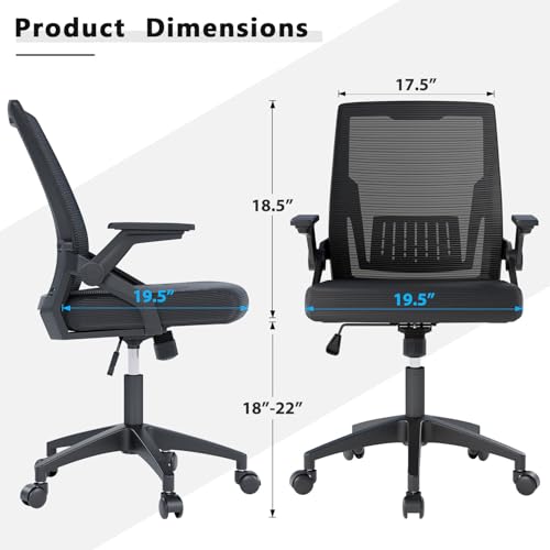 OS MOTOR Ergonomic High-Back Mesh Office Chair with Lumbar Support