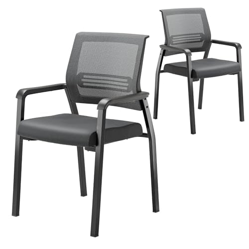 VINGLI Oversize 350 lbs Stackable Waiting Room & Conference Room Chairs; Ergonomic Design for Office Guest Lobby Reception Areas