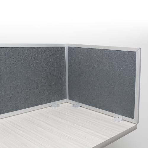 OBEX Acoustic Mounted Screen Privacy Panel Table Top Separator, Sound Blocking Desk Divider (Graphite, 18" X 24") - color: Graphite, size: 18"H X 24"W