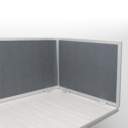 OBEX Acoustic Mounted Screen Privacy Panel Table Top Separator, Sound Blocking Desk Divider (Graphite, 18" X 24") - color: Graphite, size: 18"H X 24"W