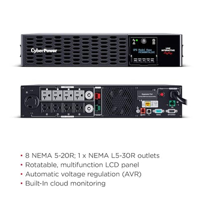 CyberPower PR3000RTXL2UC Smart App Sinewave UPS Battery Backup - size: 3000VA, style: Expandable